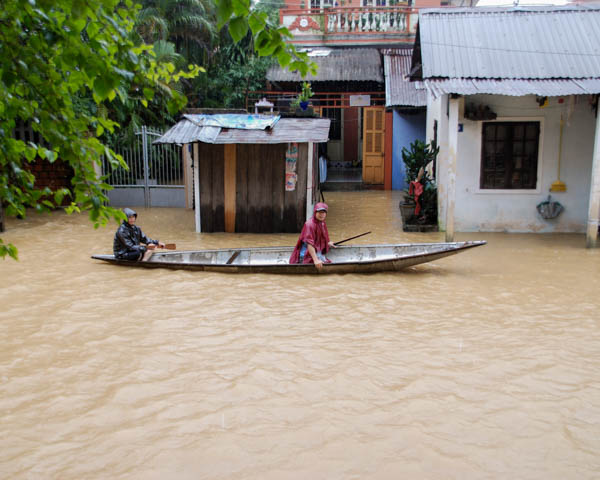 Karstberge im Van Long Naturreservat